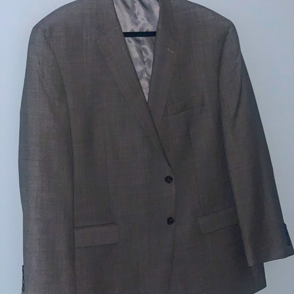 CHAPS GREY WOOL SUIT 48R